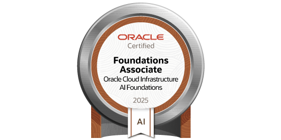 Oracle Race to Certification Badge